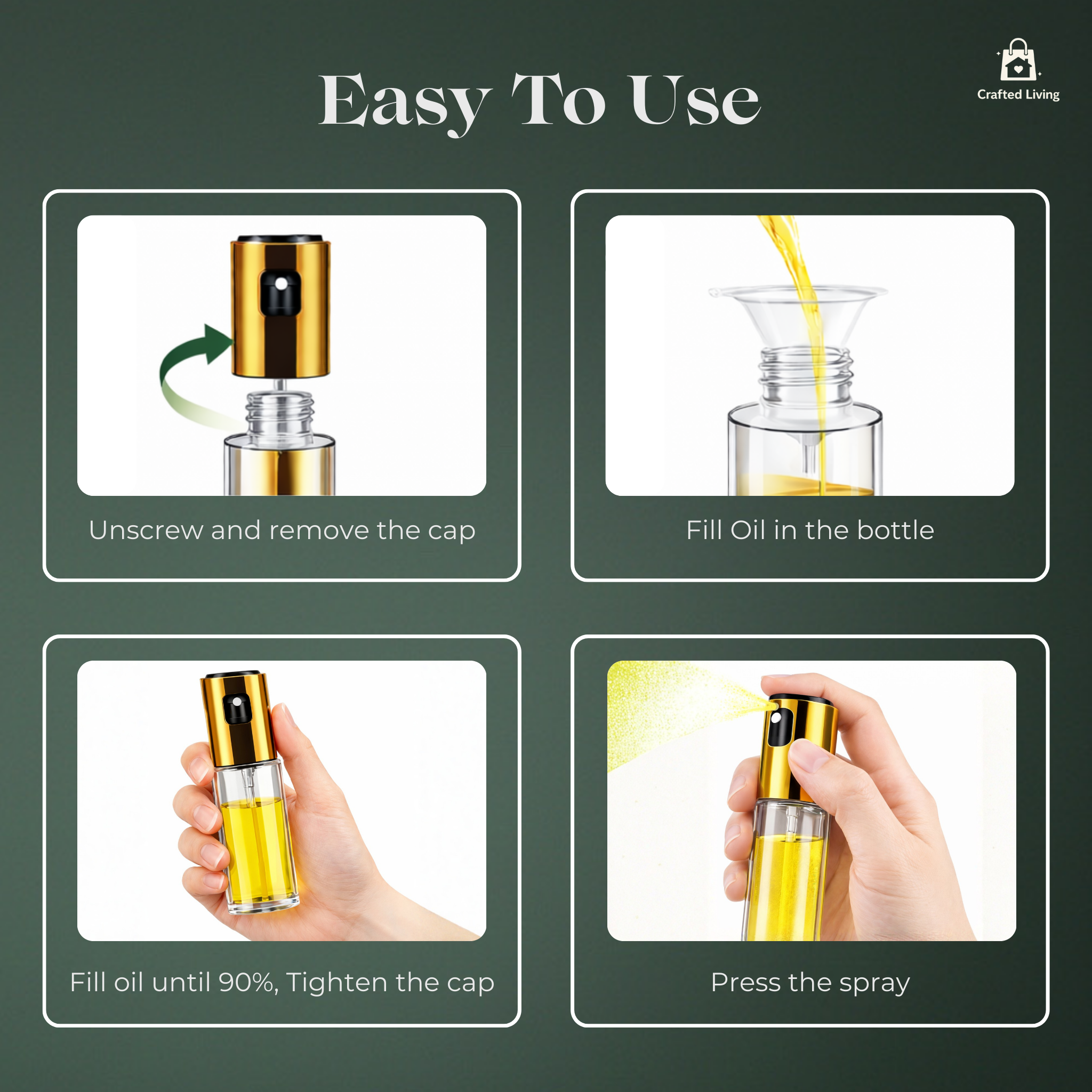 Golden Oil Mist Sprayer